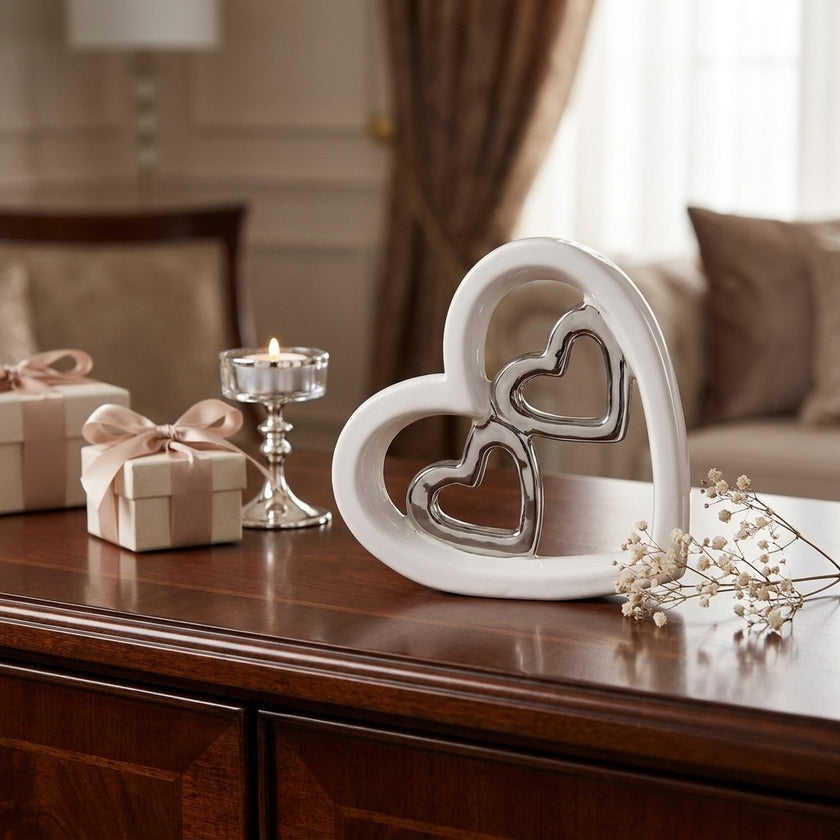 Decorațiune Valentine’s Day cu inimi