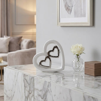 Decorațiune Valentine’s Day cu inimi