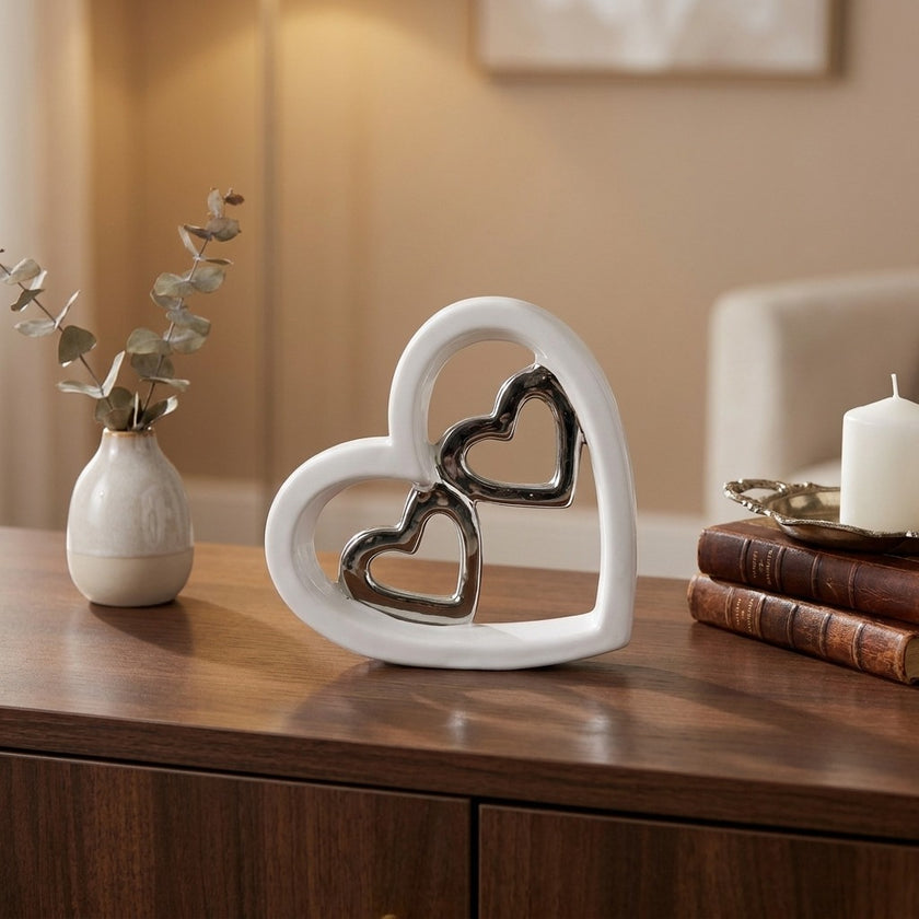 Decorațiune Valentine’s Day cu inimi