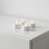 Set 4 lumânări pastilă LED 3cm