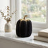 Dovleac decorativ negru catifea 13cm