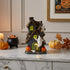 Decorațiune Halloween casă cu fantome și lumini LED 17cm