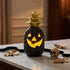 Ananas decorativ de Halloween din ceramică cu LED 16cm