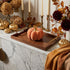 Dovleac decorativ din ceramică portocaliu catifelat 15cm