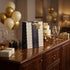 Pungă cadou Happy Birthday cu stele 23cm