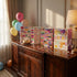 Pungă cadou Happy Birthday cu litere multicolore 32cm