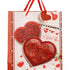 Pungă cadou Valentine's Day cu inimi și trandafiri