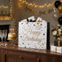 Pungă cadou Happy Birthday aurie cu stele 26cm