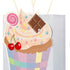 Pungă cadou cupcake albastră 3D