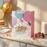 Pungă cadou Happy Birthday roz cu baloane 32cm
