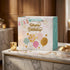 Pungă cadou Happy Birthday albastră cu baloane 26cm