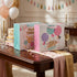 Pungă cadou Happy Birthday albastră cu baloane 26cm