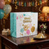 Pungă cadou Happy Birthday albastră cu baloane 26cm