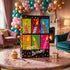 Pungă cadou Happy Birthday XXL cu lumânări 72cm