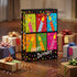 Pungă cadou Happy Birthday XXL cu lumânări 72cm