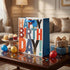 Pungă cadou Happy Birthday cu litere colorate 23cm