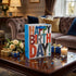 Pungă cadou Happy Birthday cu litere colorate 32cm