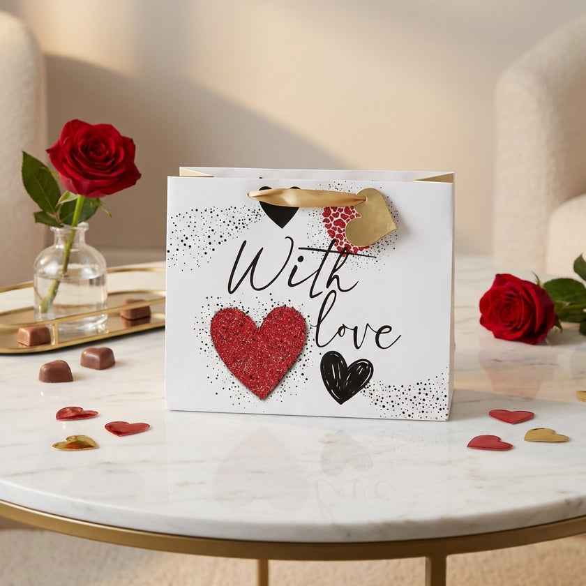 Pungă cadou Valentine's Day 26cm