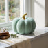 Dovleac decorativ verde catifea 19cm