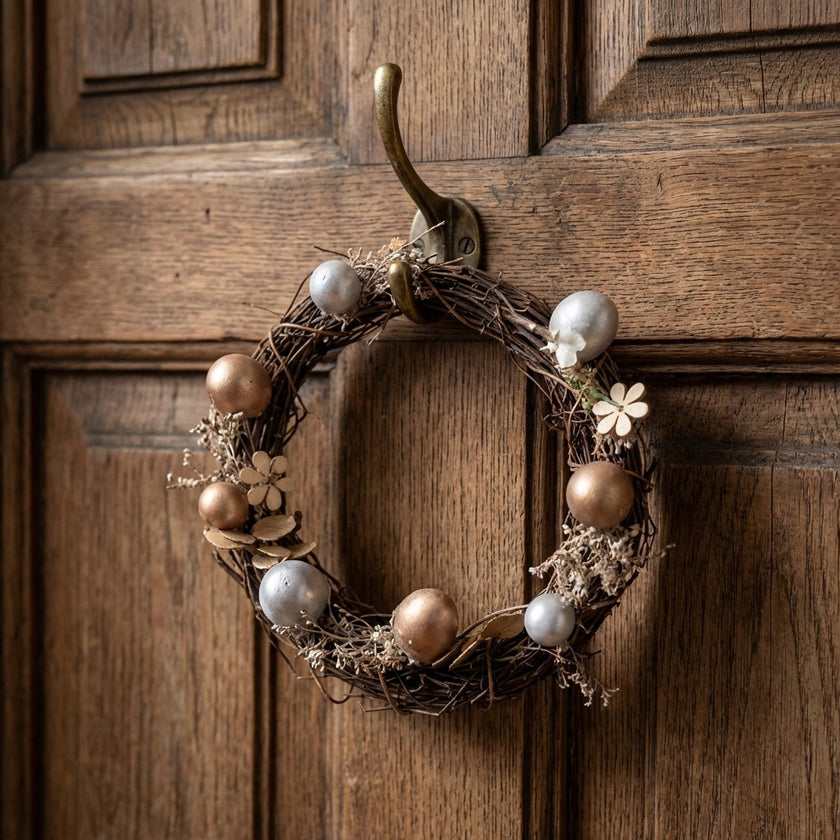 Coroniță de Paște cu ouă decorative 16cm