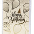 Felicitare Happy Birthday cu baloane aurii 17cm