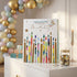 Pungă cadou Happy Birthday cu lumânări colorate 32cm
