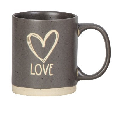Cană gri LOVE