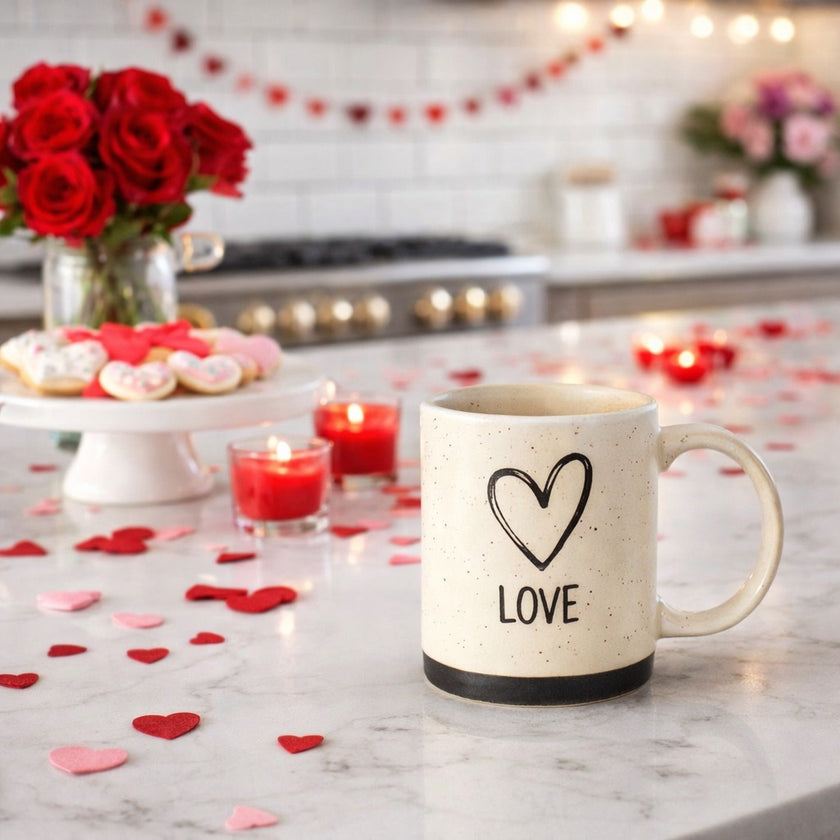 Cană bej LOVE