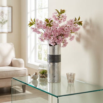 Vază ceramică argintie 30cm