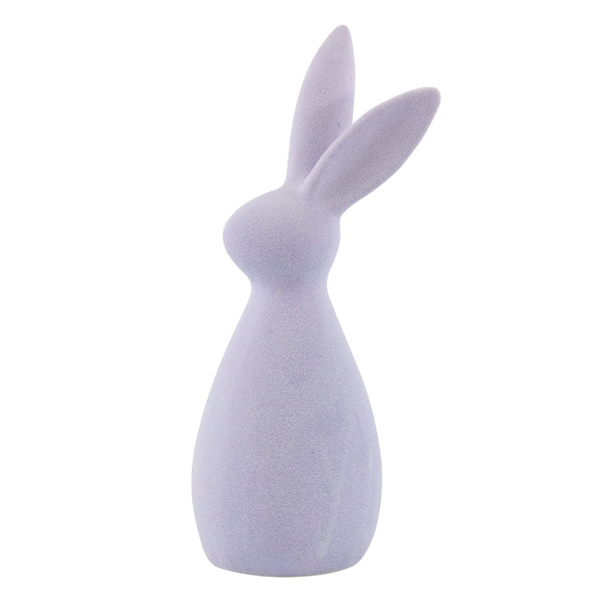 Iepuraș de Paște din ceramică mov 24cm