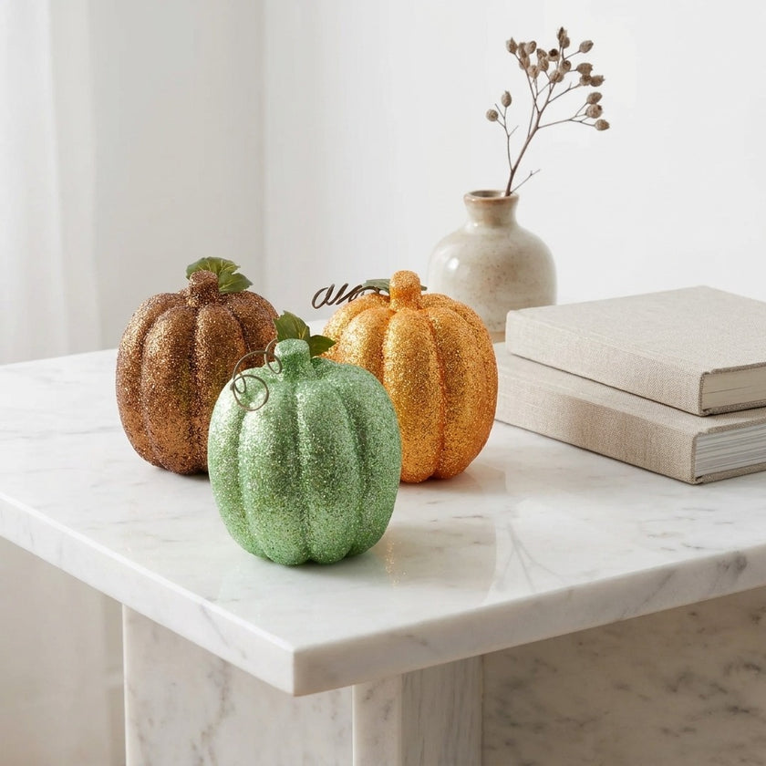 Dovleac decorativ verde 12cm