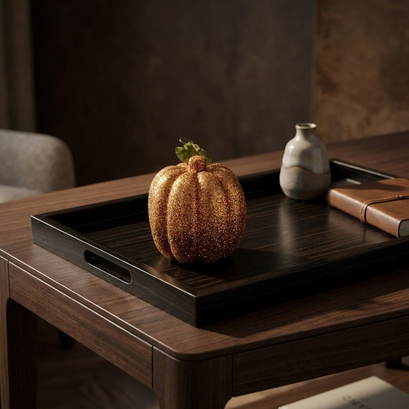 Dovleac decorativ maro 12cm