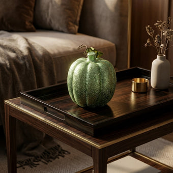 Dovleac decorativ verde 12cm