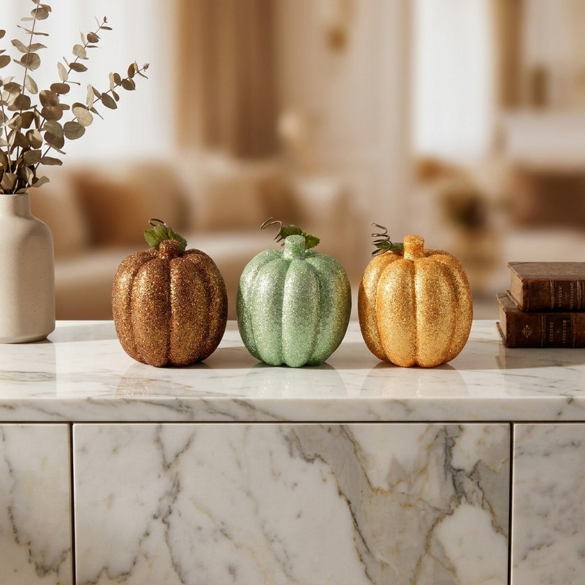 Dovleac decorativ maro 12cm