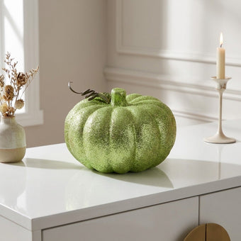 Dovleac decorativ verde 17cm