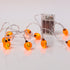 Ghirlandă luminoasă Halloween cu 10 mini dovleci LED 165cm