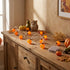 Ghirlandă luminoasă Halloween cu 10 mini dovleci LED 165cm