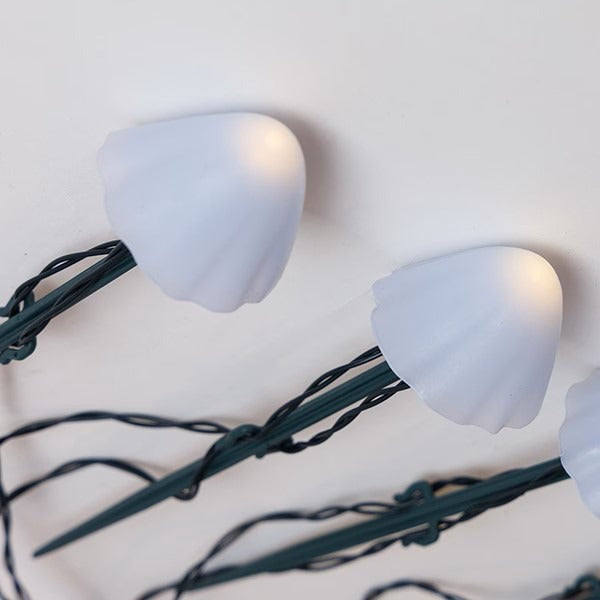 Set 8 lămpi solare de grădină LED 450cm