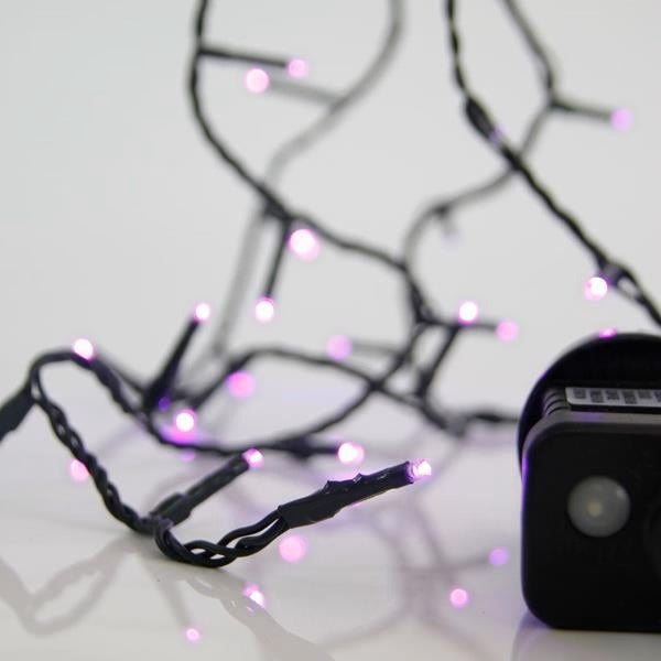 Instalație de Crăciun și Halloween 100 LED mov, 8m