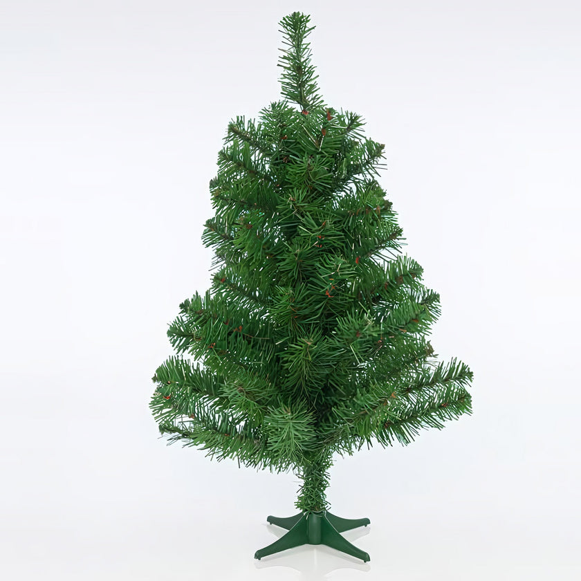 Brad artificial decorativ de masă, 70 ramuri, verde, 60cm