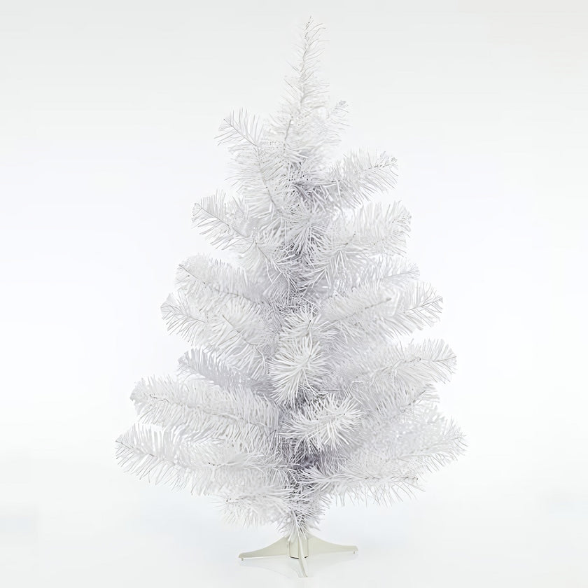 Brad artificial decorativ 61 ramuri, alb, 80cm