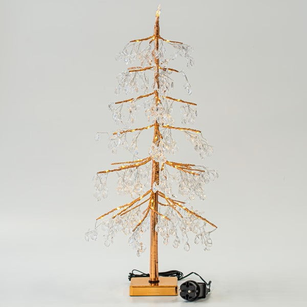 Copac decorativ cu cristale acrilice cu LED 60cm