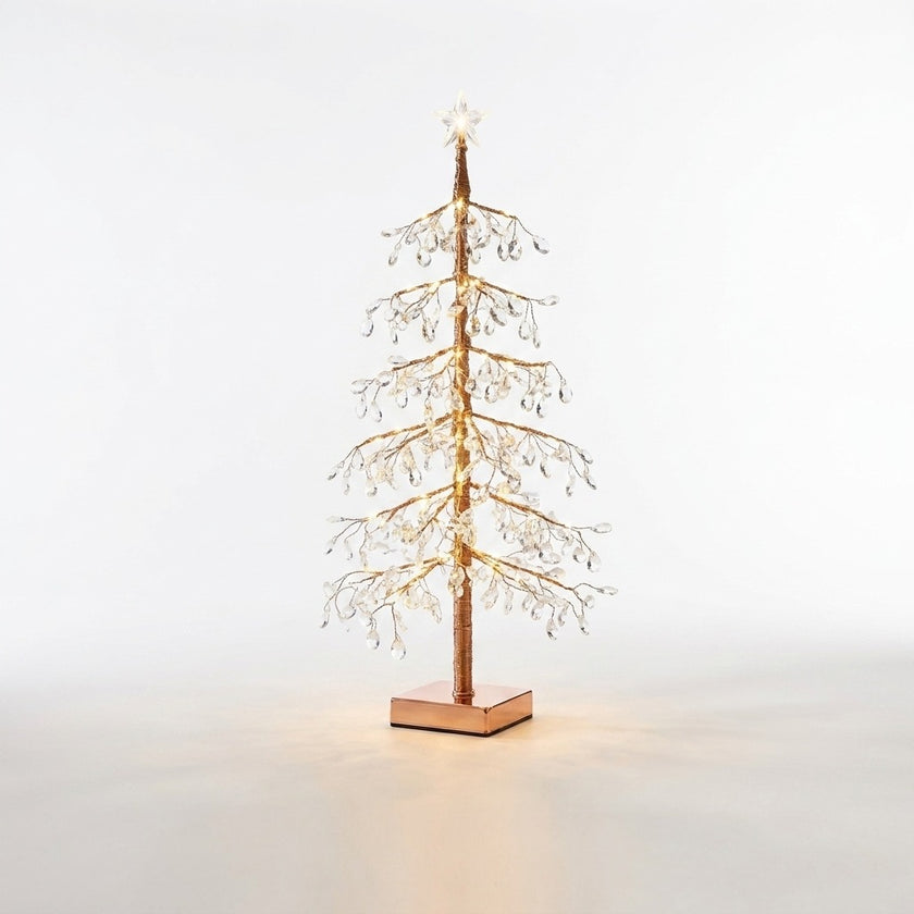 Copac decorativ cu cristale acrilice cu LED 60cm