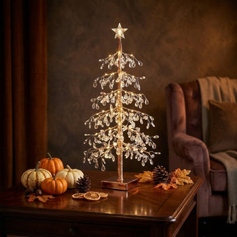 Copac decorativ cu cristale acrilice cu LED 60cm