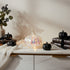 Dovleac decorativ transparent cu LED 15cm