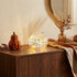 Dovleac decorativ transparent cu LED 10cm
