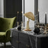 Ciupercă decorativă din textil aurie 26cm