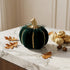 Dovleac decorativ din catifea verde 15cm