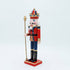 Spărgător de nuci decorativ Crăciun, din lemn, roșu, 30 cm