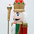 Spărgător de nuci decorativ Crăciun, din lemn, roșu, 60 cm